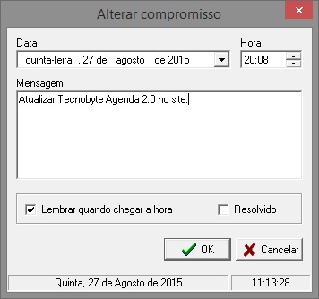 Edição de compromisso